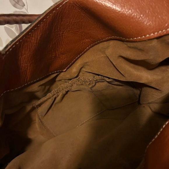 Patricia Nash Lione Large Satchel Shoulder Bag watercolor Floral Leather - Picture 10 of 11